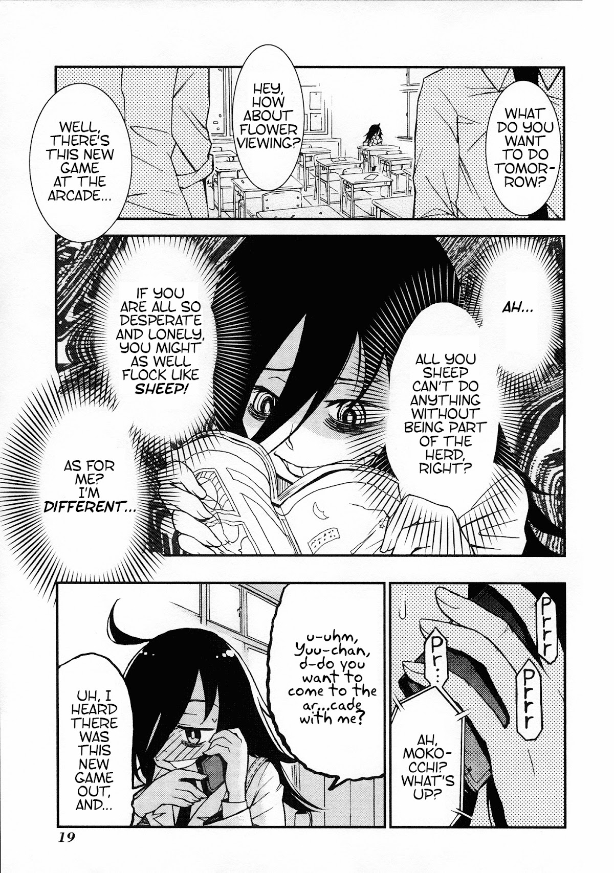 Watashi ga Motenai no wa Dou Kangaete mo Omaera ga Warui! Anthology Chapter 3 page 1 - Chapter 3: Watamote Anthology Part 3