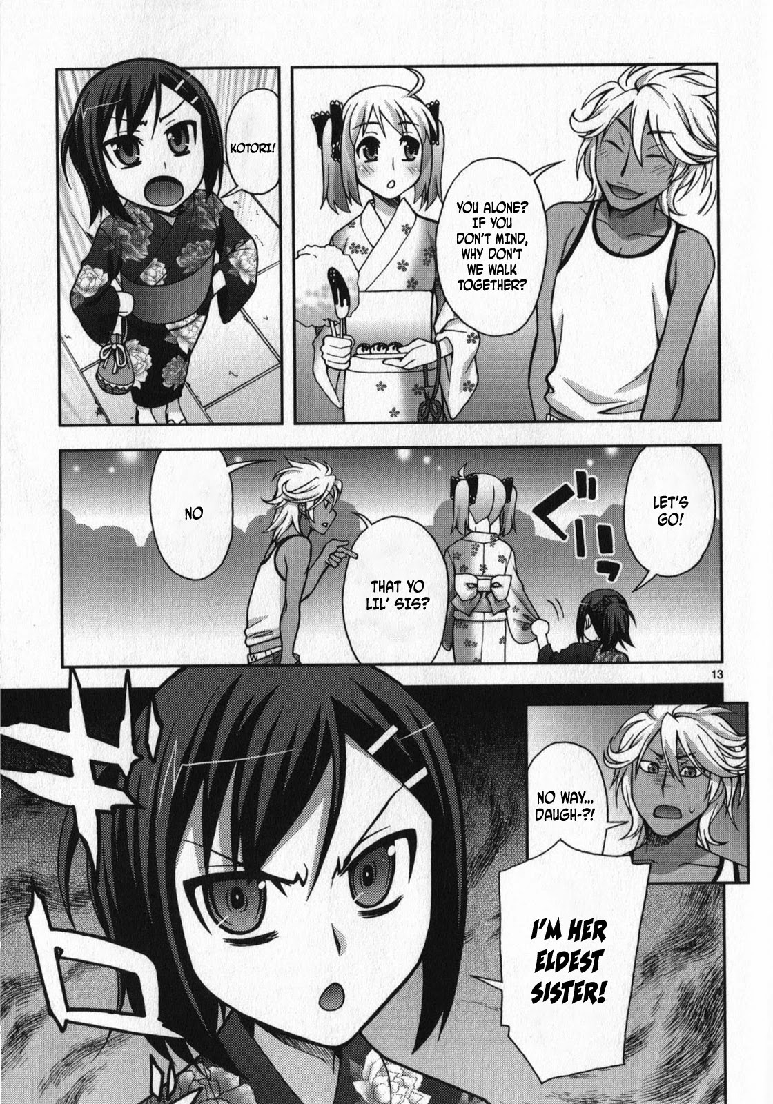 Watashi ga Oneechan Nan Dakara ne! Chapter 12 page 13 - Chapter 12: Misora's Yukata and The Summer Festival