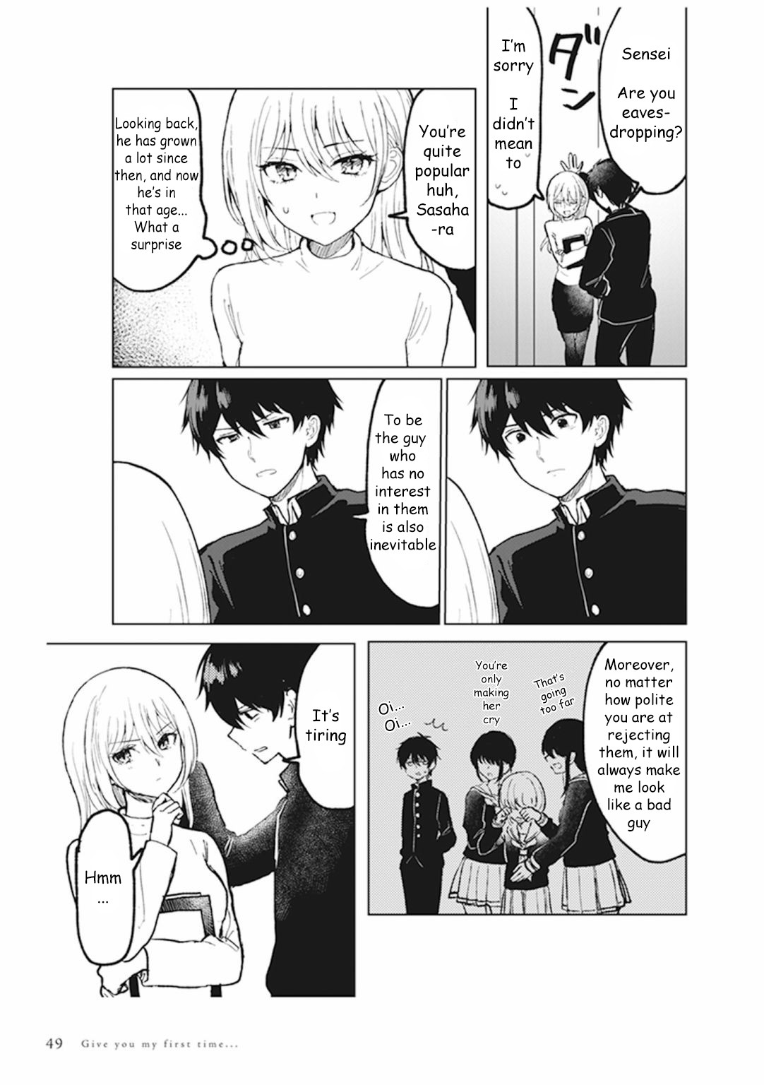 Watashi no Hajimete, Kimi ni Agemasu Chapter 2.3 page 2 - Chapter 2.3: A lady-killer also has his own concern