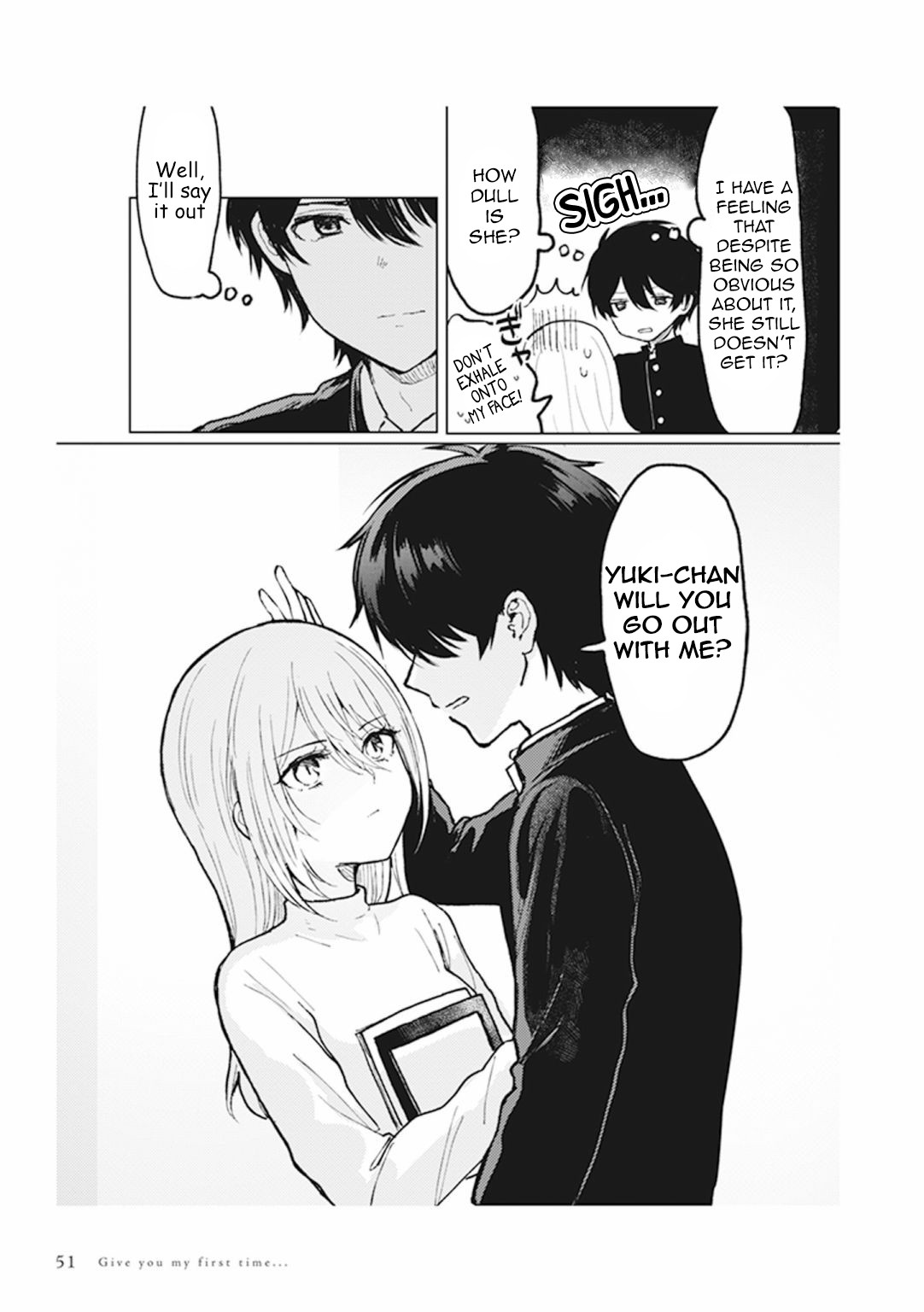Watashi no Hajimete, Kimi ni Agemasu Chapter 2.3 page 4 - Chapter 2.3: A lady-killer also has his own concern