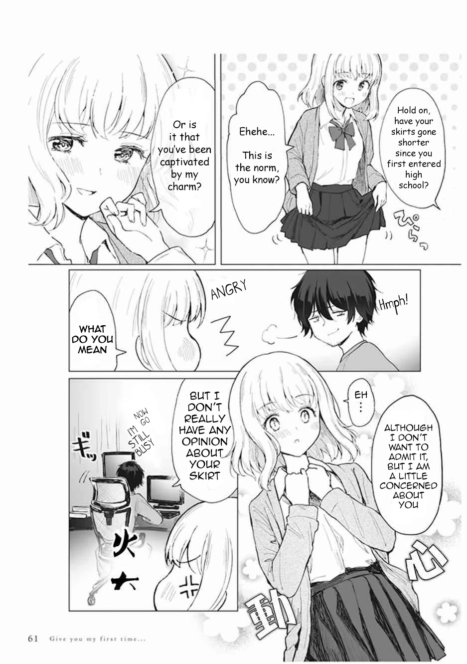 Watashi no Hajimete, Kimi ni Agemasu Chapter 3 page 3 - Chapter 3: Getting Your Crush's Attention