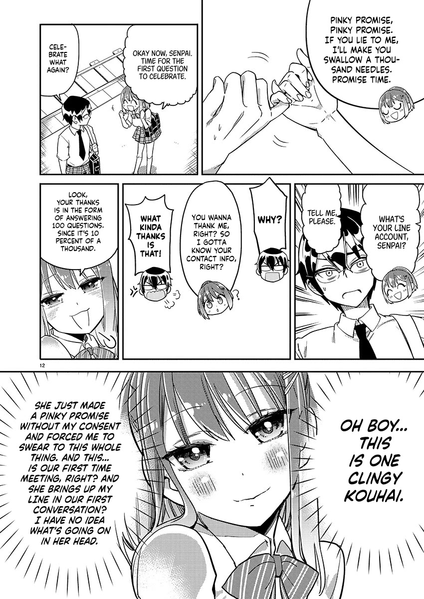 Watashi no shiranai, senpai no 100 ko no koto Chapter 1 page 13 - Chapter 1: What's your LINE account, senpai?