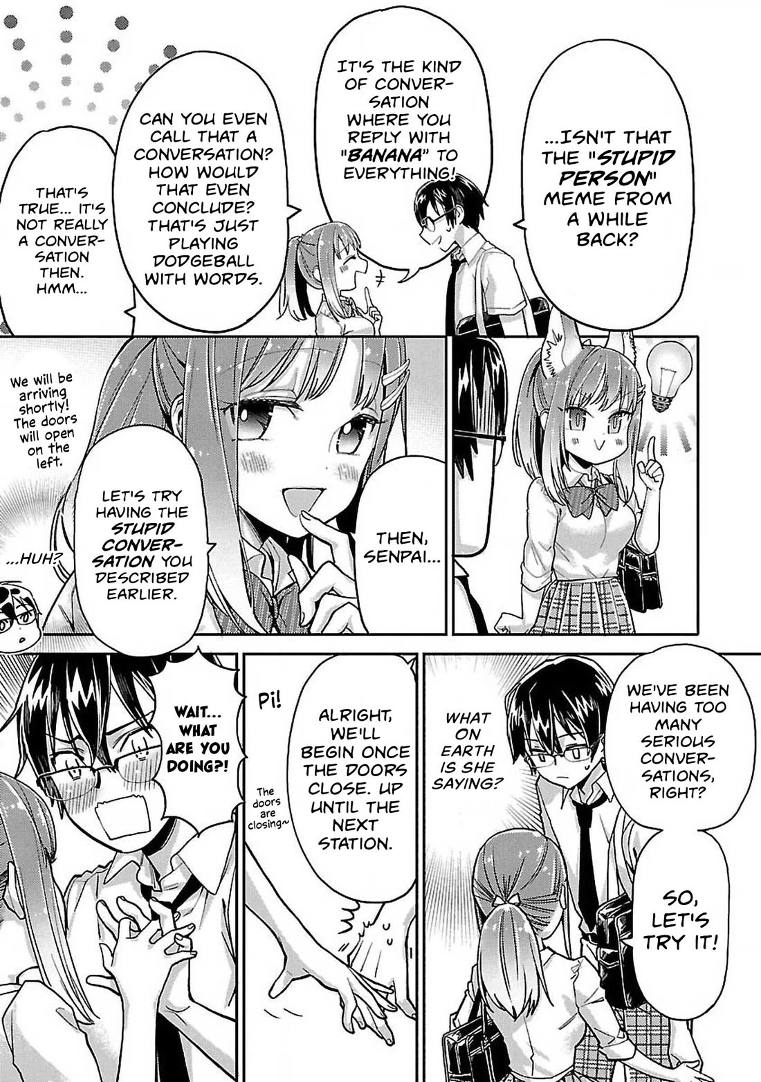 Watashi no shiranai, senpai no 100 ko no koto Chapter 10 page 11 - Chapter 10: What do you think of when you imagine a "stupid conversation"?