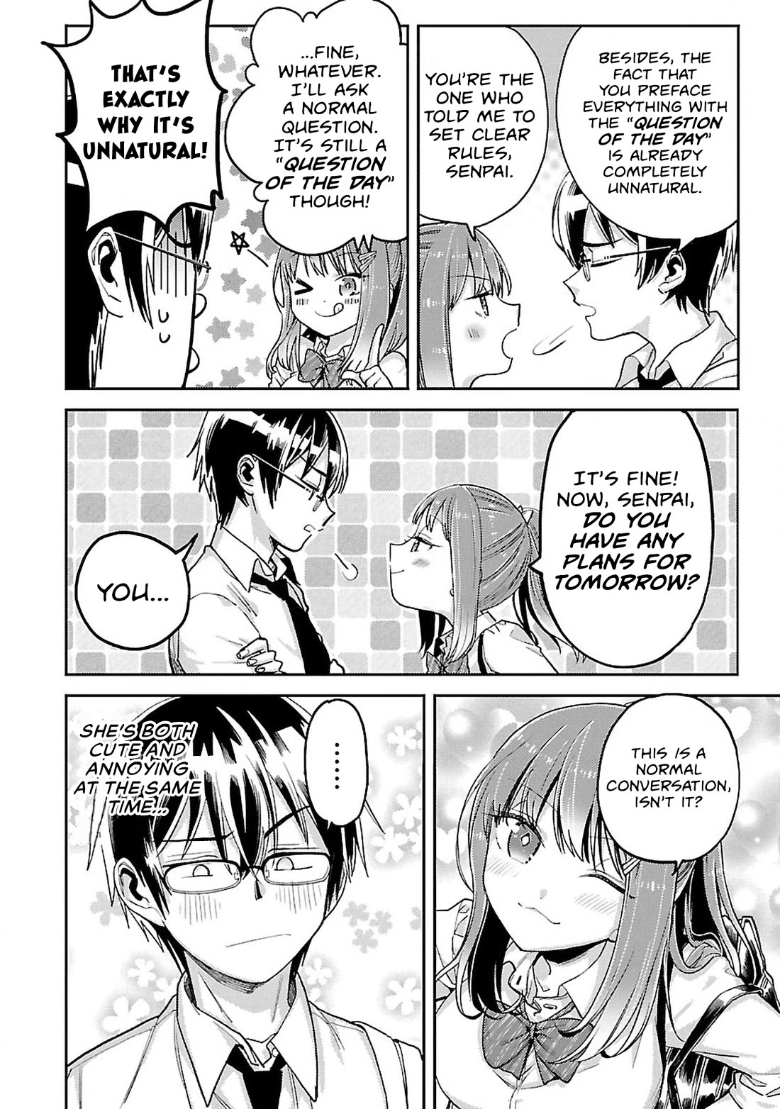 Watashi no shiranai, senpai no 100 ko no koto Chapter 11 page 2 - Chapter 11: Do you have plans for tomorrow, Senpai?