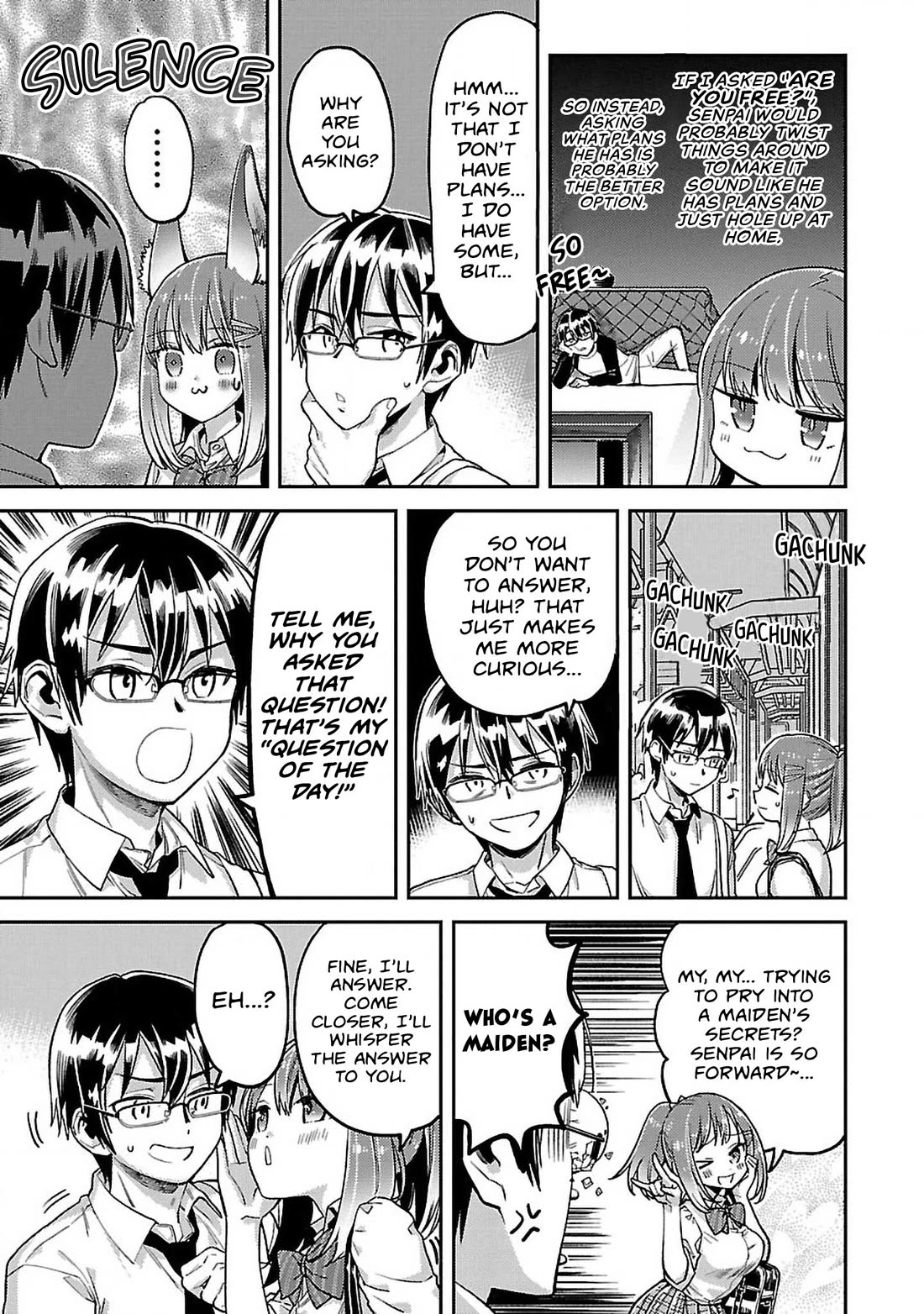 Watashi no shiranai, senpai no 100 ko no koto Chapter 11 page 3 - Chapter 11: Do you have plans for tomorrow, Senpai?