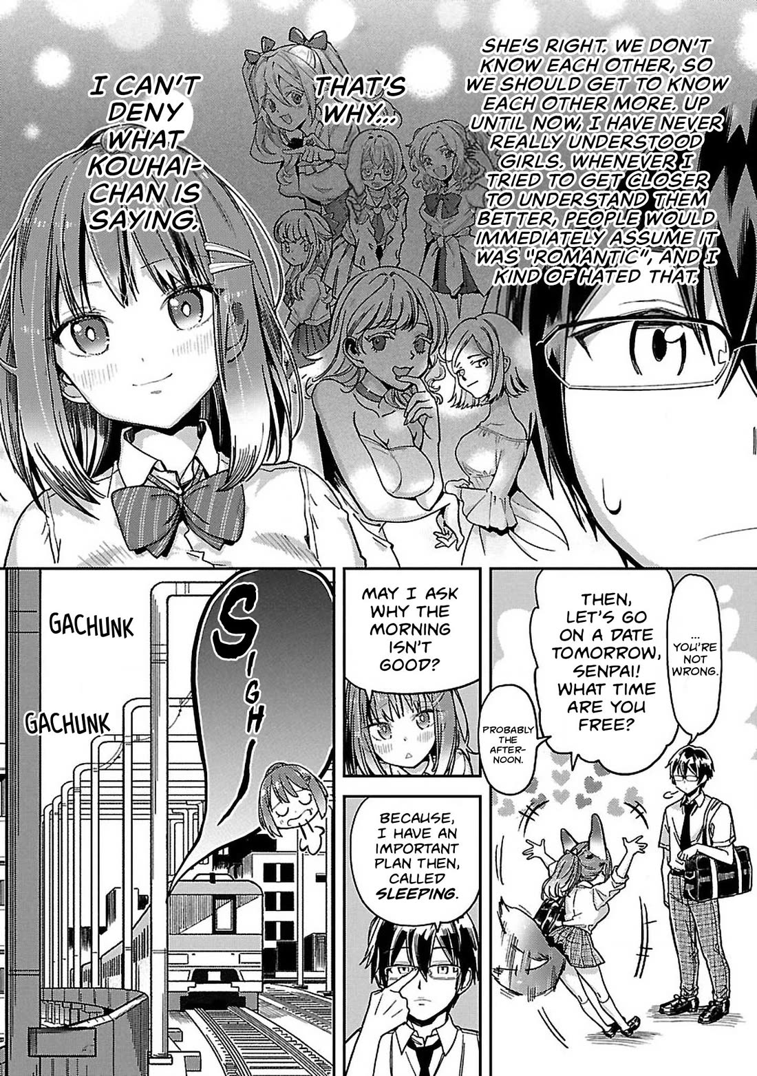 Watashi no shiranai, senpai no 100 ko no koto Chapter 11 page 8 - Chapter 11: Do you have plans for tomorrow, Senpai?