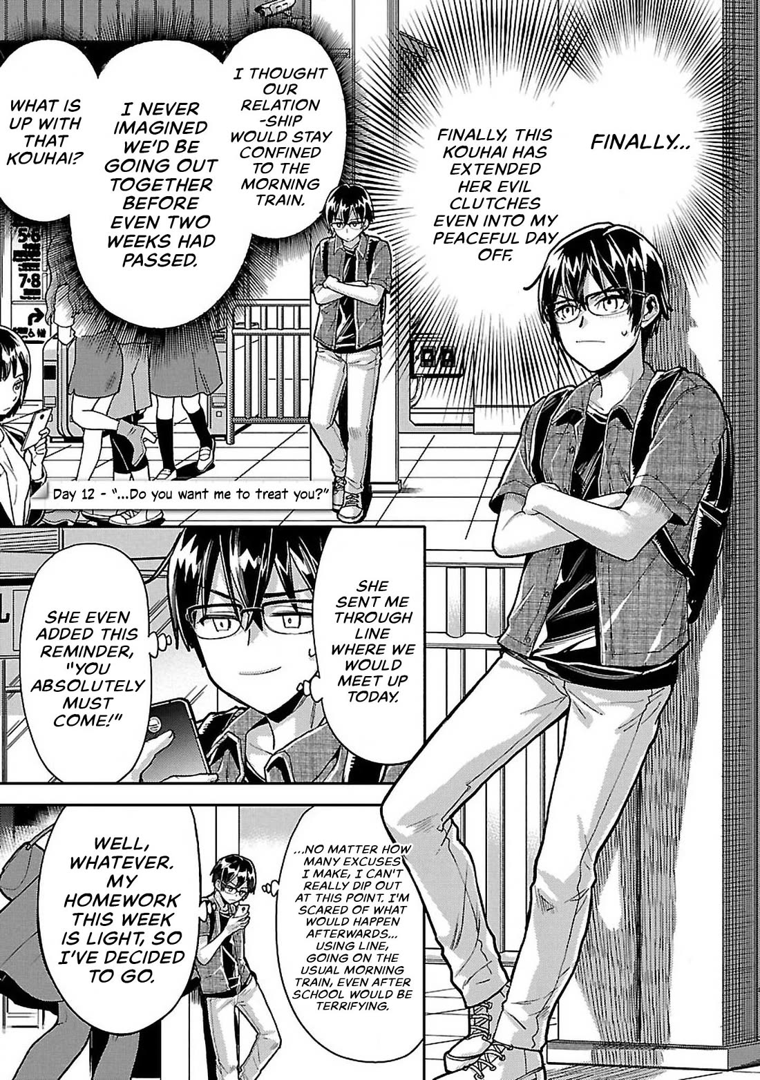 Watashi no shiranai, senpai no 100 ko no koto Chapter 12 page 1 - Chapter 12: ...Do you want me to treat you?