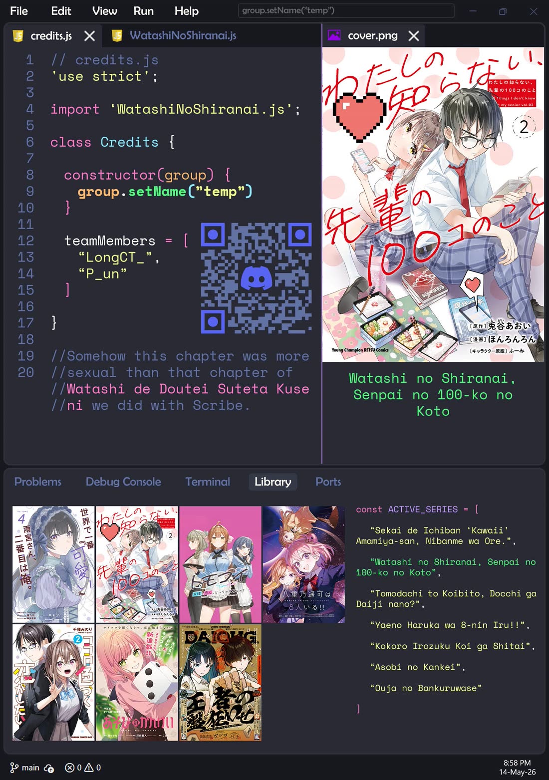 Watashi no shiranai, senpai no 100 ko no koto Chapter 15 page 11 - Chapter 15: Senpai, have you ever been pranked by a girl?