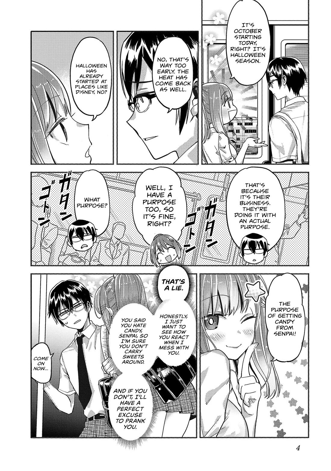 Watashi no shiranai, senpai no 100 ko no koto Chapter 15 page 4 - Chapter 15: Senpai, have you ever been pranked by a girl?