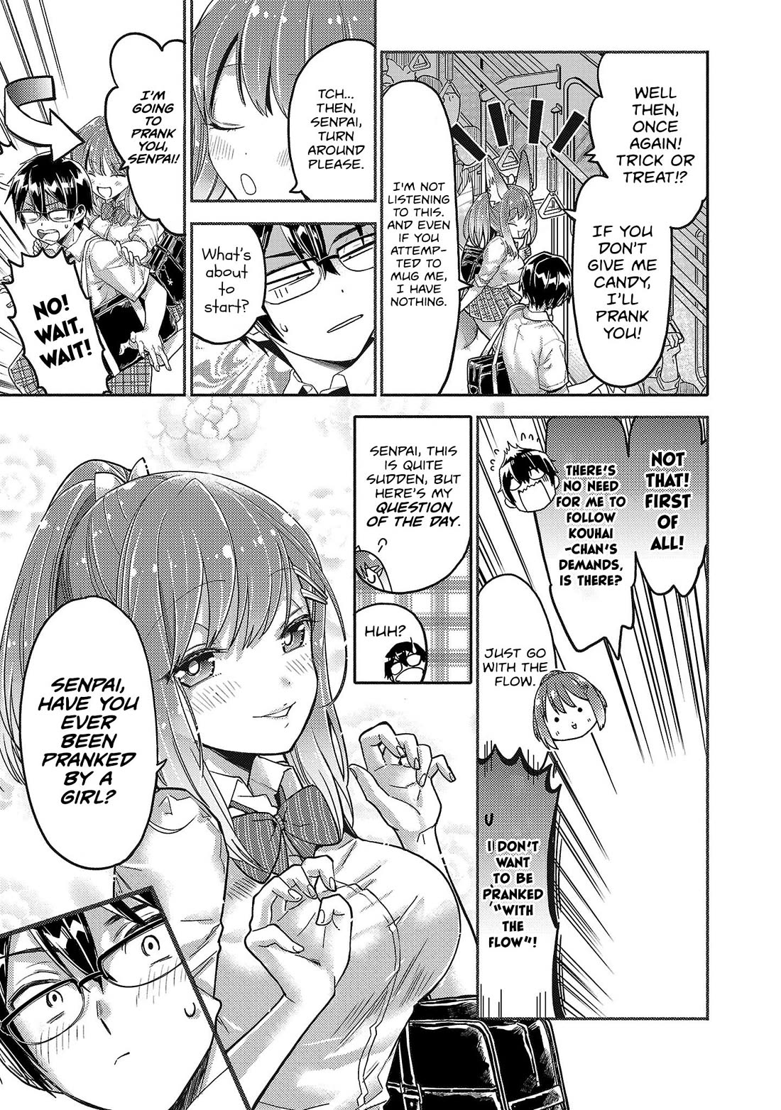 Watashi no shiranai, senpai no 100 ko no koto Chapter 15 page 5 - Chapter 15: Senpai, have you ever been pranked by a girl?
