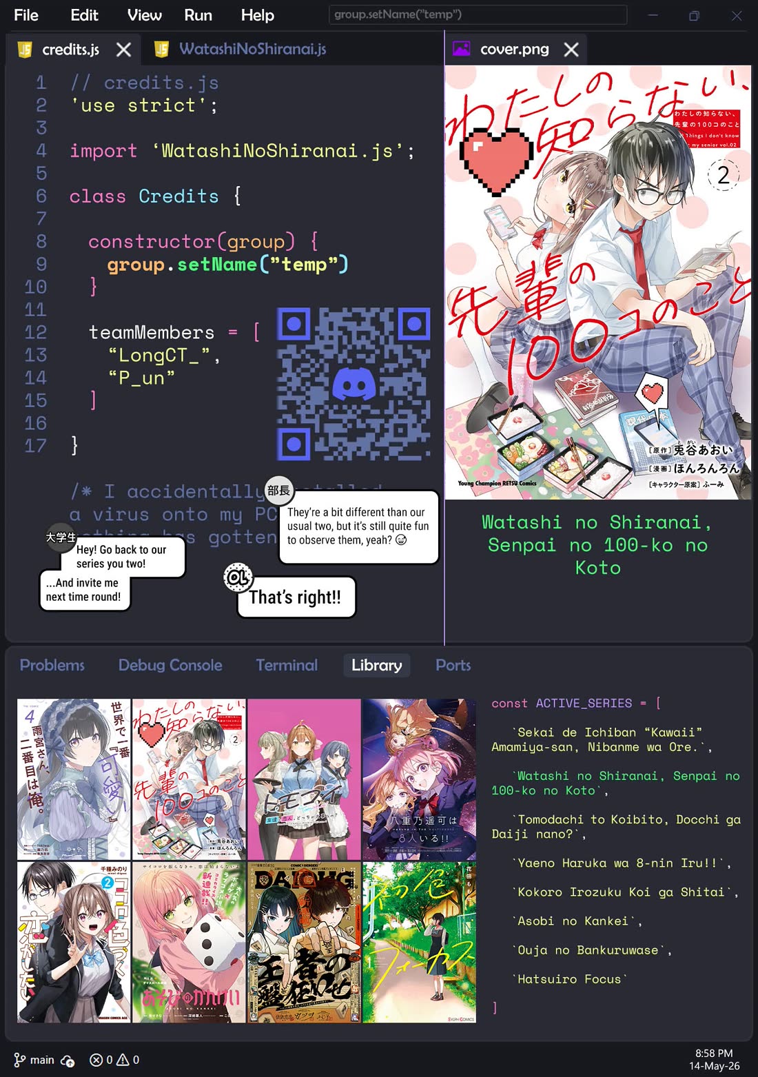 Watashi no shiranai, senpai no 100 ko no koto Chapter 16 page 10 - Chapter 16: Senpai, when's your birthday?