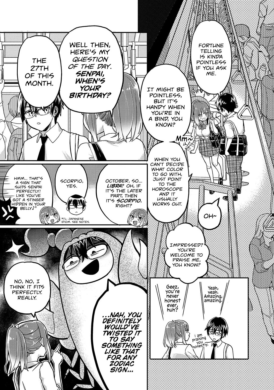 Watashi no shiranai, senpai no 100 ko no koto Chapter 16 page 3 - Chapter 16: Senpai, when's your birthday?