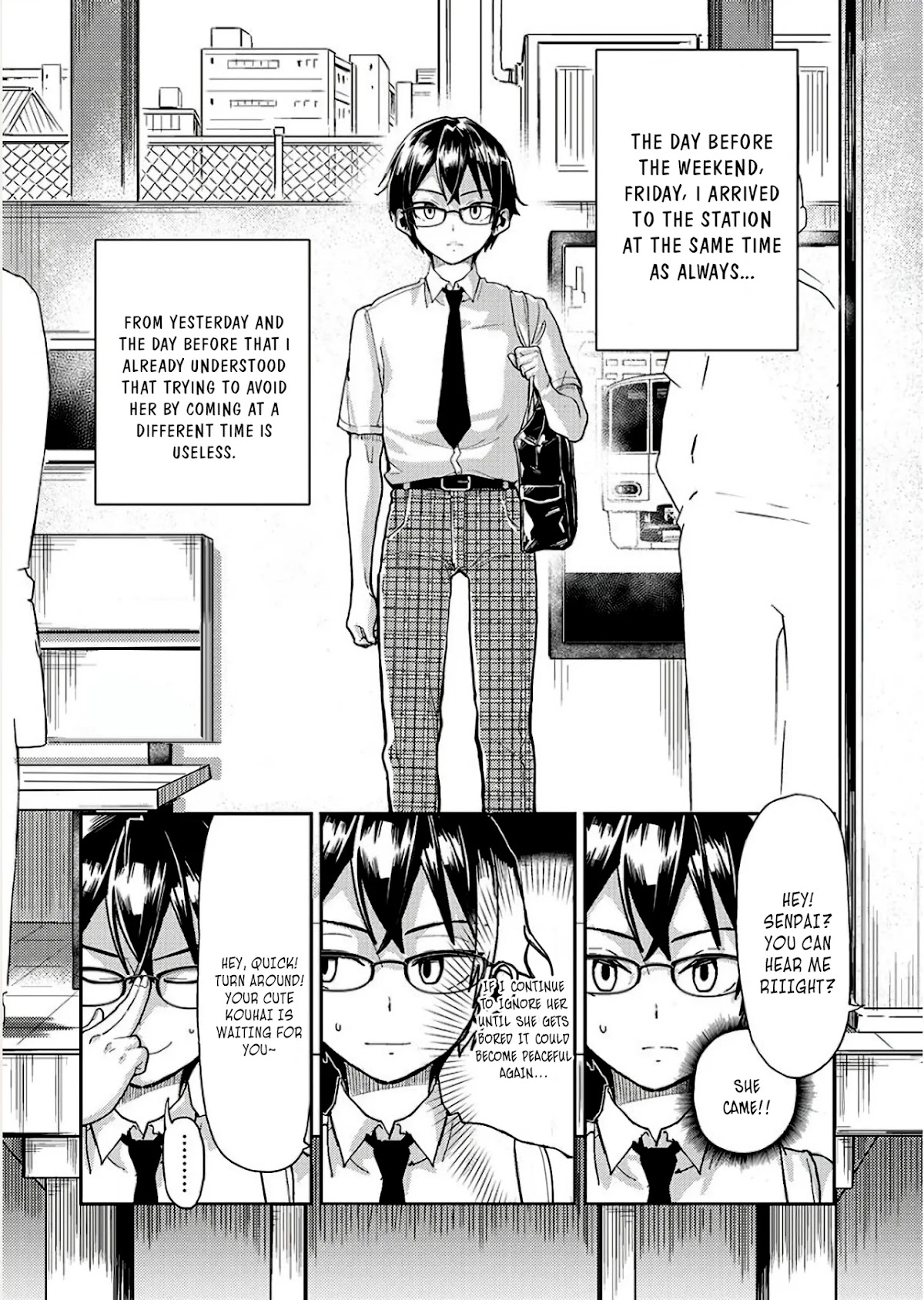 Watashi no shiranai, senpai no 100 ko no koto Chapter 4 page 1 - Chapter 4: What's Your Name Senpai?