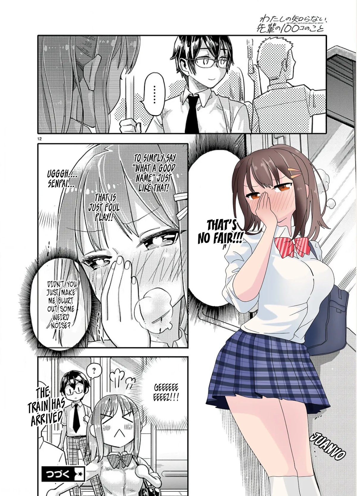 Watashi no shiranai, senpai no 100 ko no koto Chapter 4 page 12 - Chapter 4: What's Your Name Senpai?