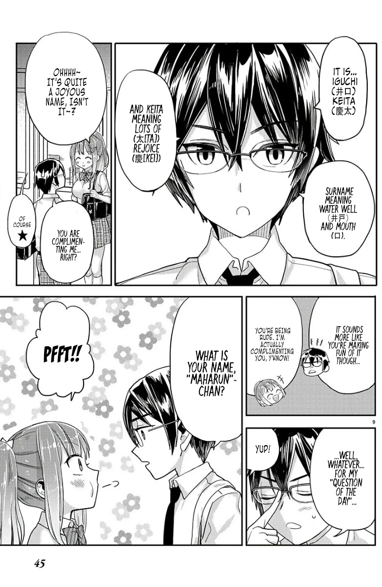 Watashi no shiranai, senpai no 100 ko no koto Chapter 4 page 9 - Chapter 4: What's Your Name Senpai?