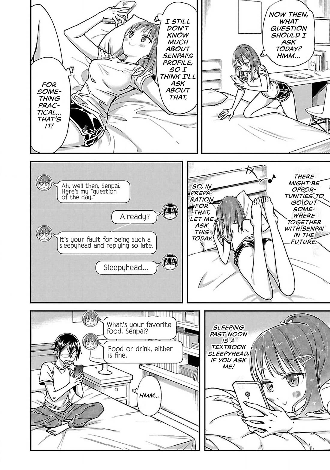 Watashi no shiranai, senpai no 100 ko no koto Chapter 7 page 2 - Chapter 7: What's your favorite food, Senpai?