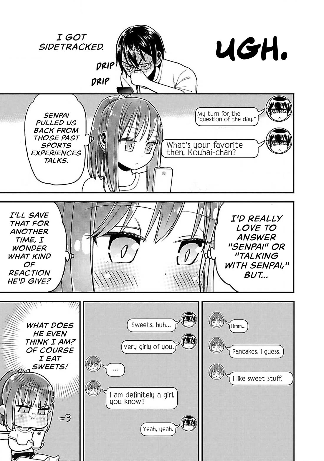 Watashi no shiranai, senpai no 100 ko no koto Chapter 7 page 9 - Chapter 7: What's your favorite food, Senpai?