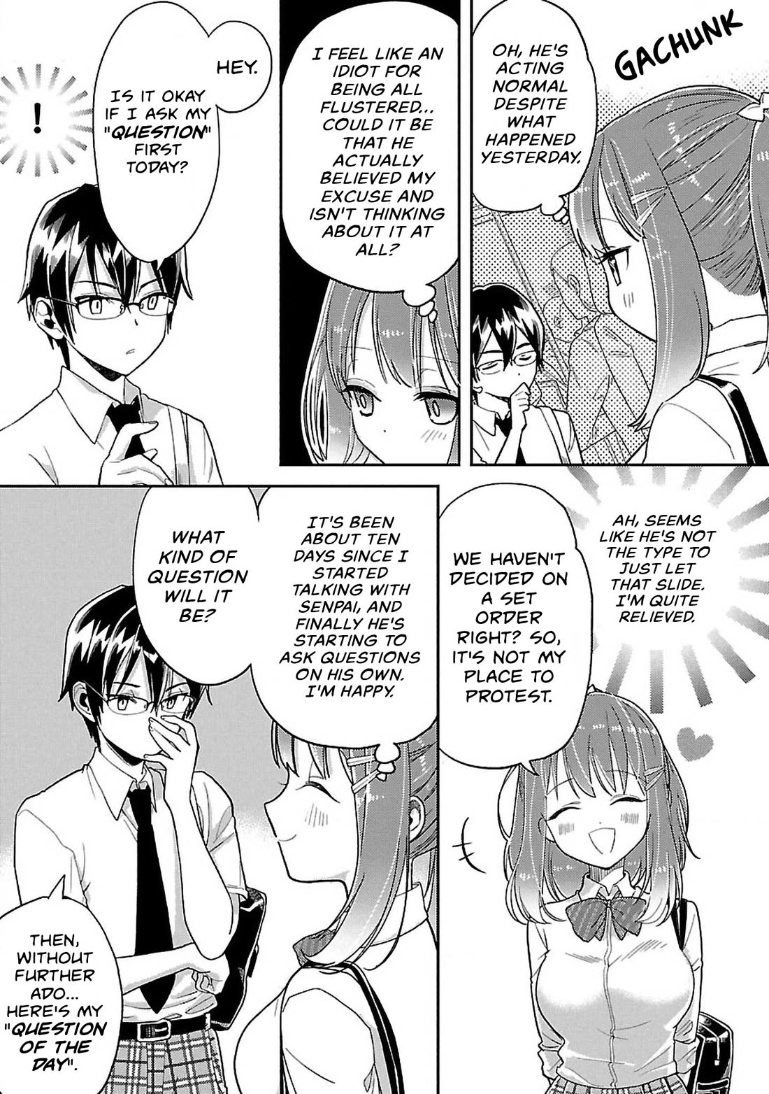 Watashi no shiranai, senpai no 100 ko no koto Chapter 9 page 5 - Chapter 9: Kouhai-chan, do you know all the rules of our high school?
