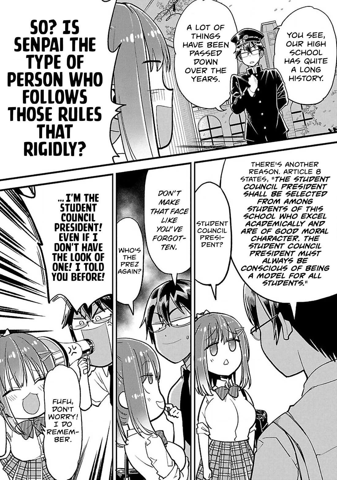 Watashi no shiranai, senpai no 100 ko no koto Chapter 9 page 8 - Chapter 9: Kouhai-chan, do you know all the rules of our high school?