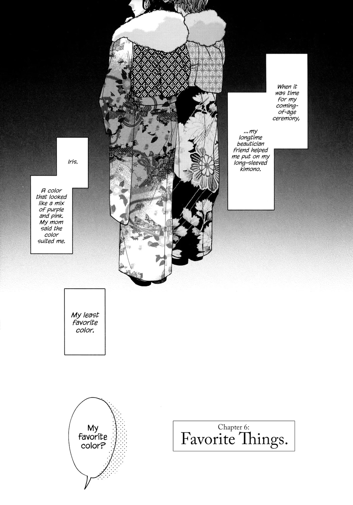 Watashi no Shounen (TAKANO Hitomi) Chapter 6 page 1 - Chapter 6: Favorite Things