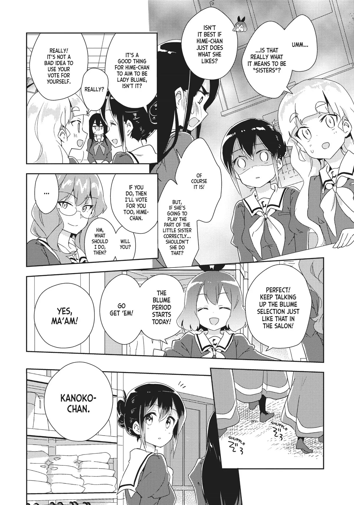 Watashi no Yuri wa Oshigoto desu! Chapter 12 page 10 - Chapter 12: The Blume Selections Have Begun