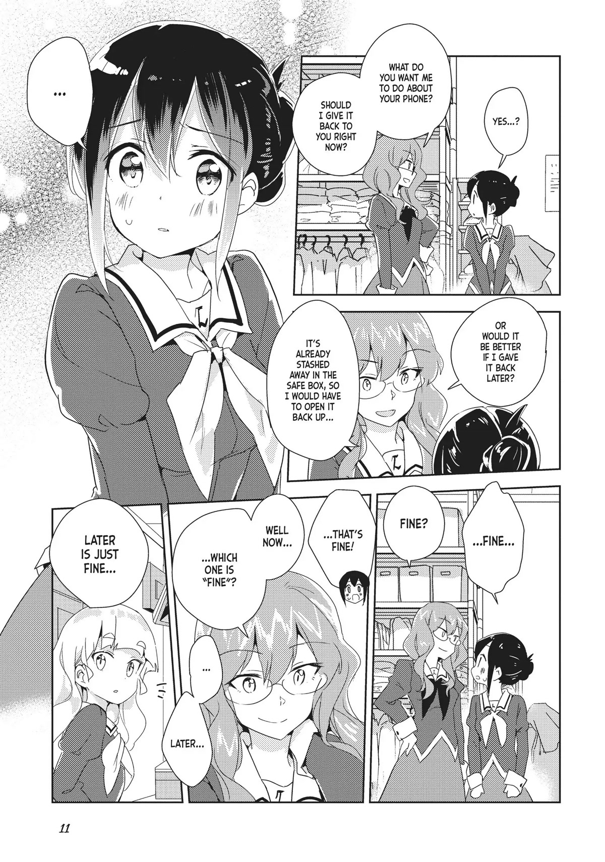 Watashi no Yuri wa Oshigoto desu! Chapter 12 page 11 - Chapter 12: The Blume Selections Have Begun