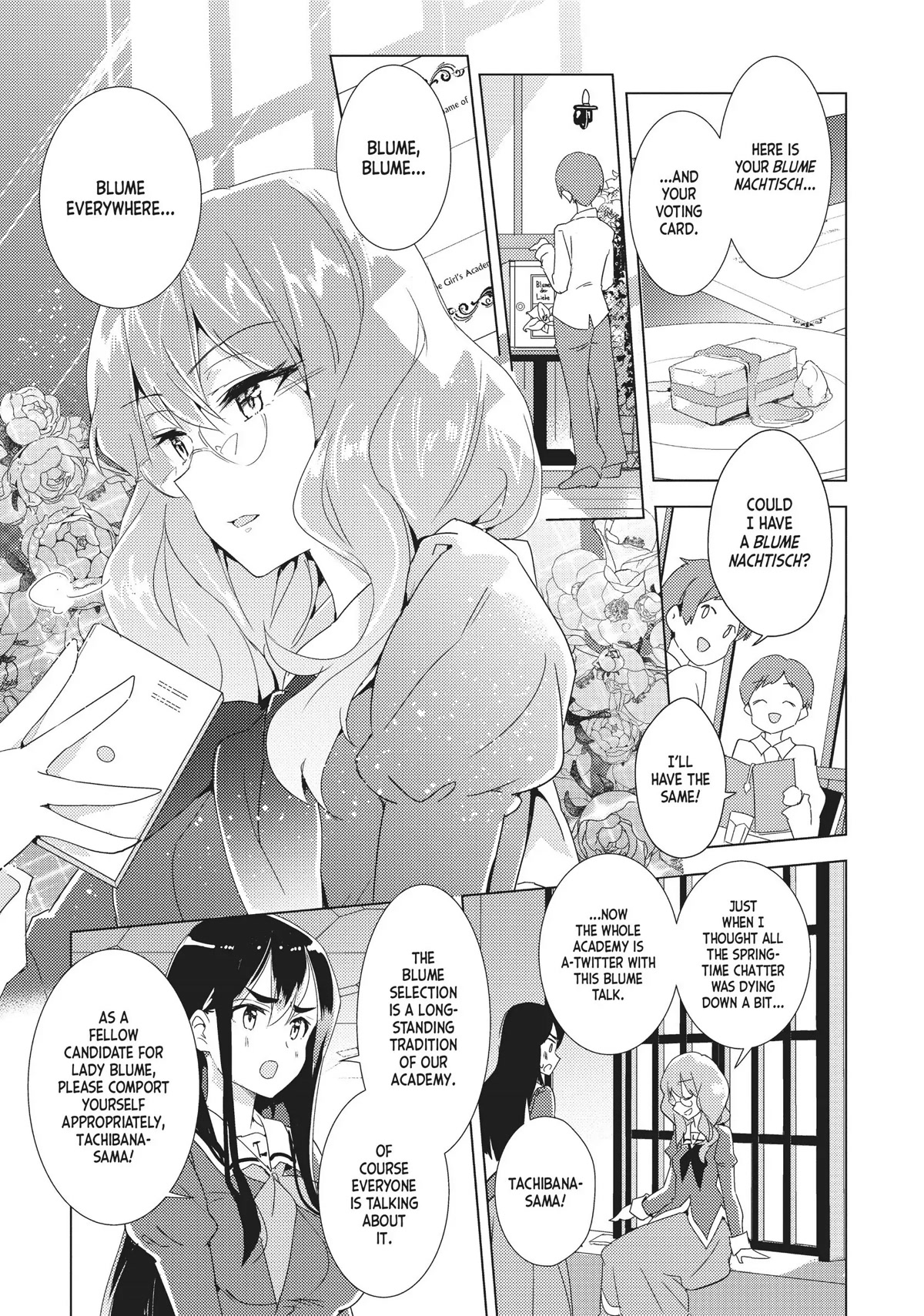 Watashi no Yuri wa Oshigoto desu! Chapter 12 page 15 - Chapter 12: The Blume Selections Have Begun