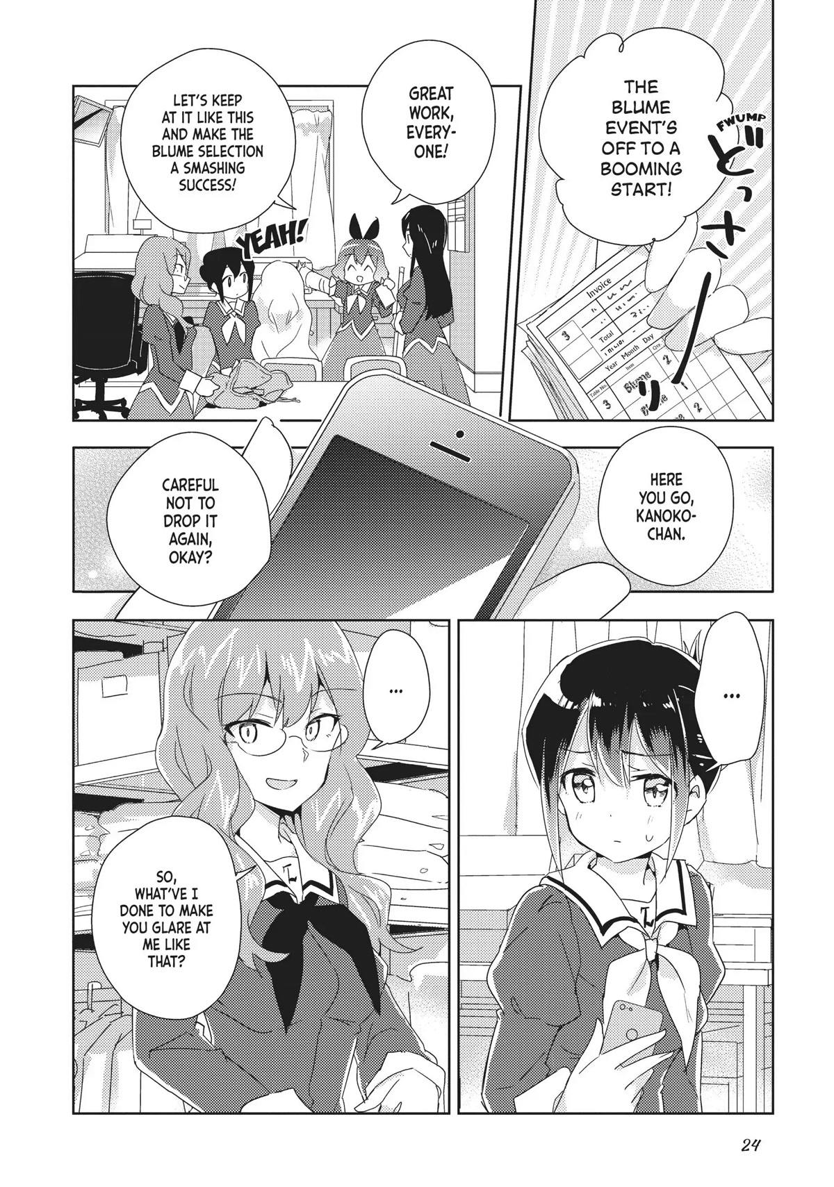 Watashi no Yuri wa Oshigoto desu! Chapter 12 page 24 - Chapter 12: The Blume Selections Have Begun