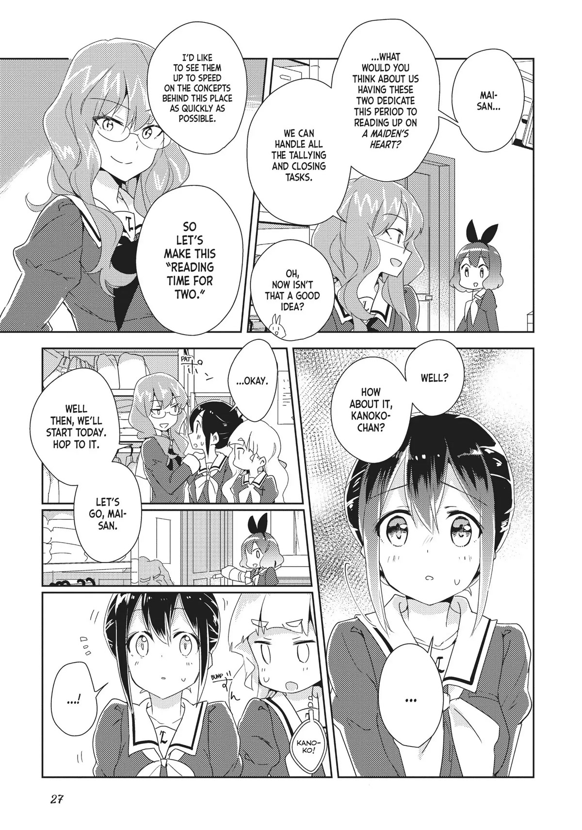 Watashi no Yuri wa Oshigoto desu! Chapter 12 page 27 - Chapter 12: The Blume Selections Have Begun