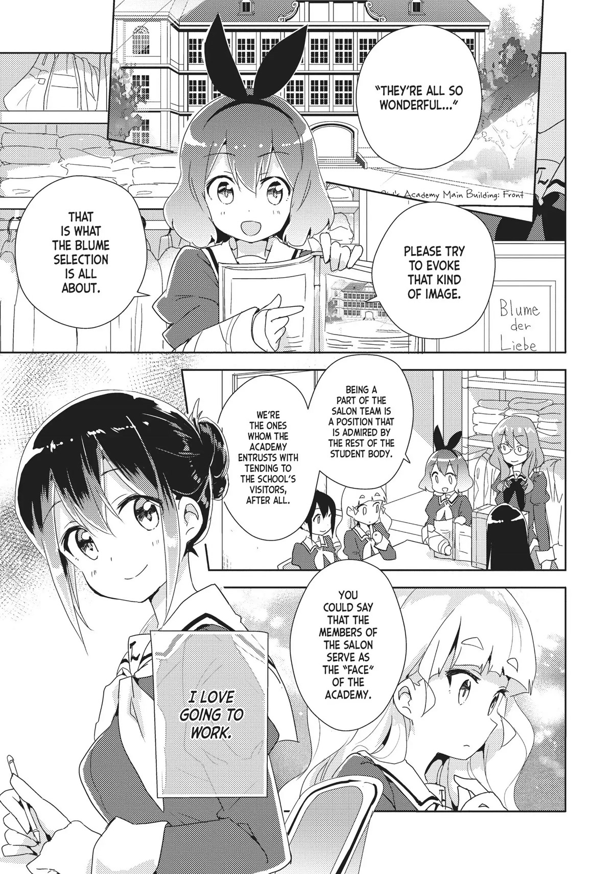 Watashi no Yuri wa Oshigoto desu! Chapter 12 page 5 - Chapter 12: The Blume Selections Have Begun