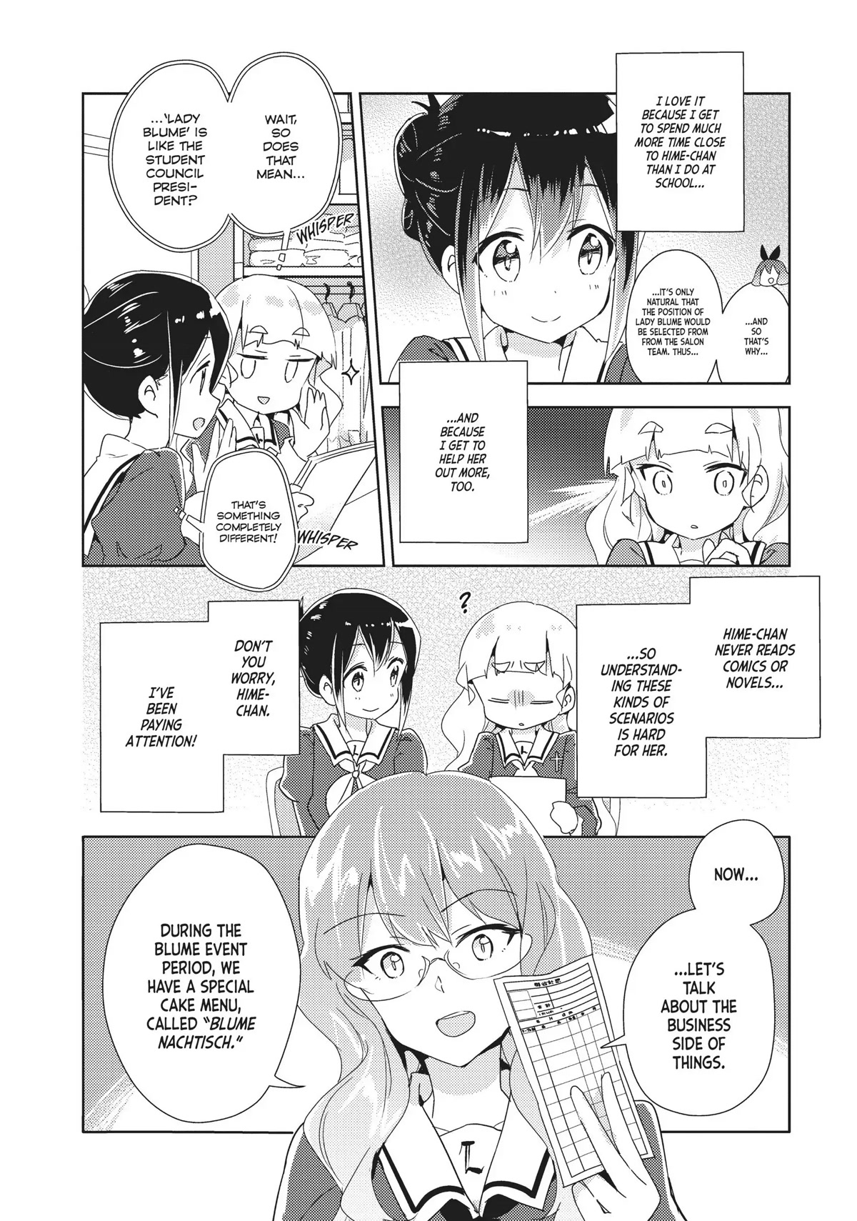 Watashi no Yuri wa Oshigoto desu! Chapter 12 page 6 - Chapter 12: The Blume Selections Have Begun