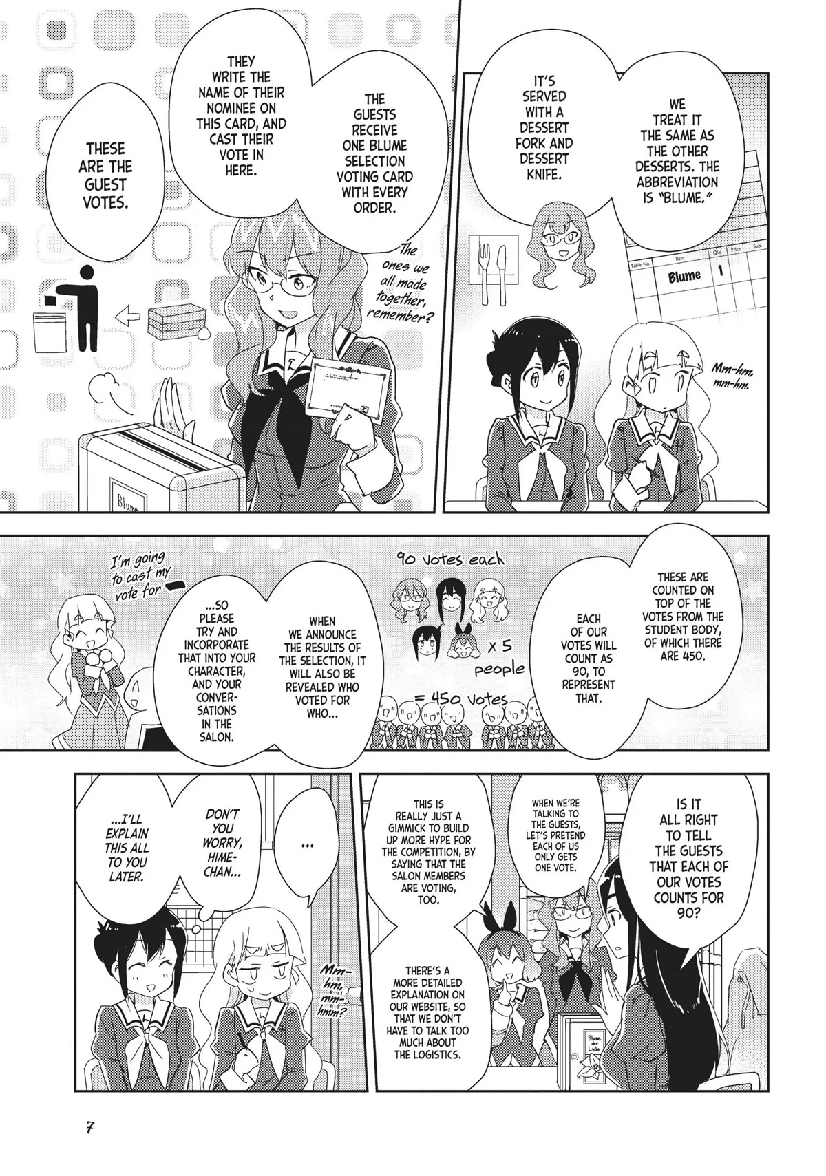 Watashi no Yuri wa Oshigoto desu! Chapter 12 page 7 - Chapter 12: The Blume Selections Have Begun