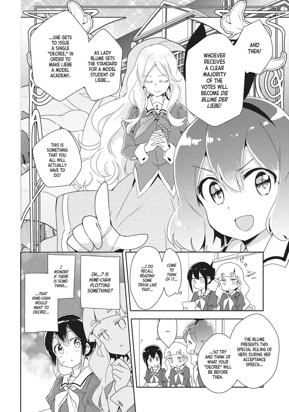 Watashi no Yuri wa Oshigoto desu! Chapter 12 page 8 - Chapter 12: The Blume Selections Have Begun