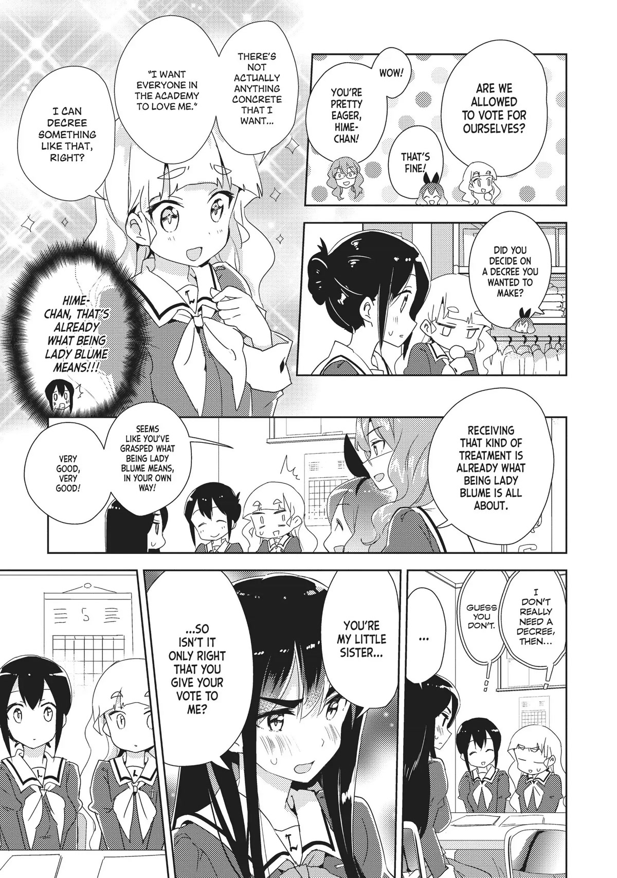 Watashi no Yuri wa Oshigoto desu! Chapter 12 page 9 - Chapter 12: The Blume Selections Have Begun