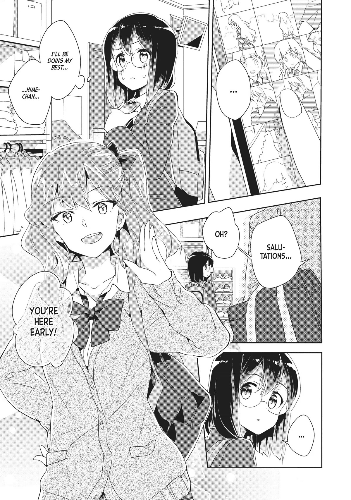 Watashi no Yuri wa Oshigoto desu! Chapter 13 page 1 - Chapter 13: It's "Gyaru," Right?