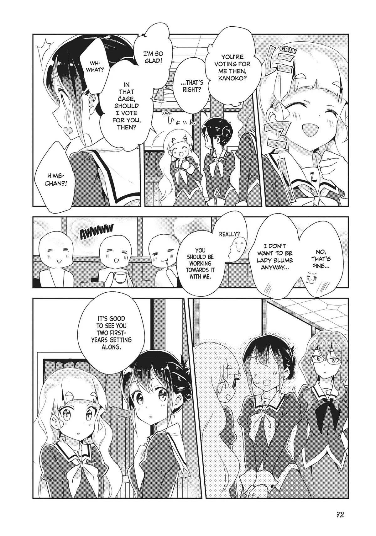 Watashi no Yuri wa Oshigoto desu! Chapter 14 page 12 - Chapter 14: Whom Shall I Vote For?