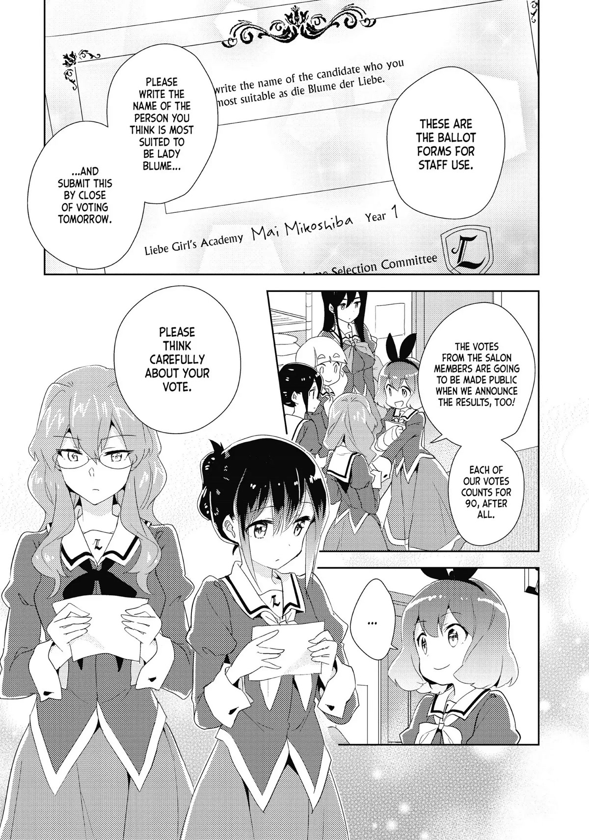 Watashi no Yuri wa Oshigoto desu! Chapter 18 page 1 - Chapter 18: Will You Come Back?