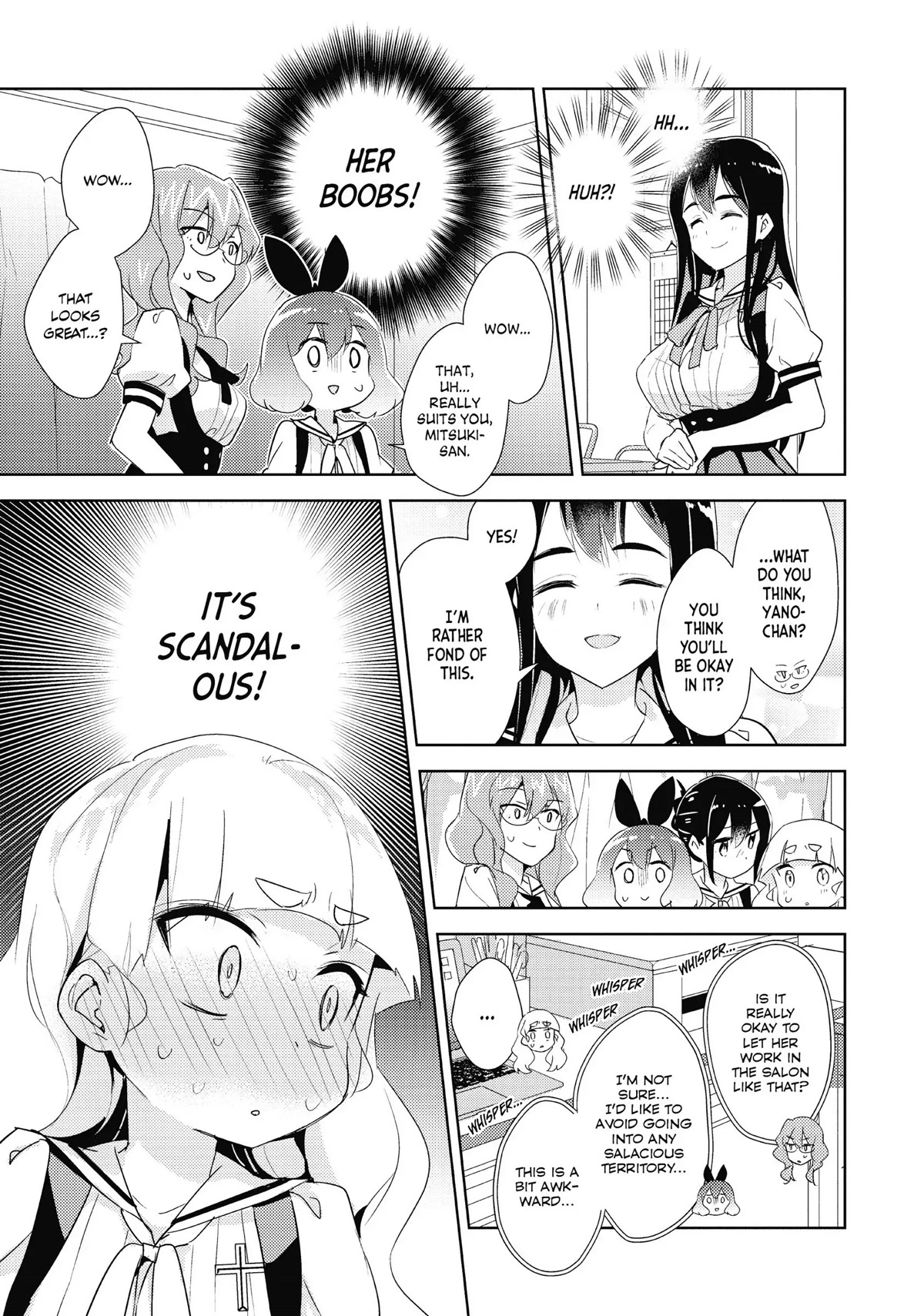 Watashi no Yuri wa Oshigoto desu! Chapter 21 page 7 - Chapter 21: Beware! Summer Clothes!