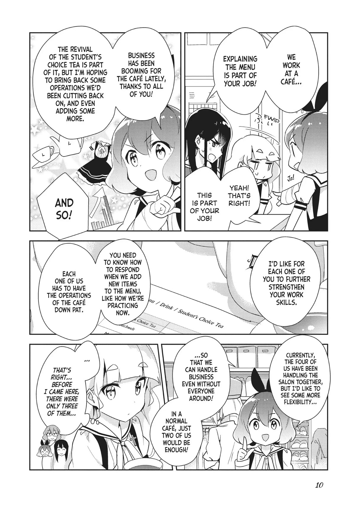 Watashi no Yuri wa Oshigoto desu! Chapter 22 page 10 - Chapter 22: Please Enjoy Our Tea