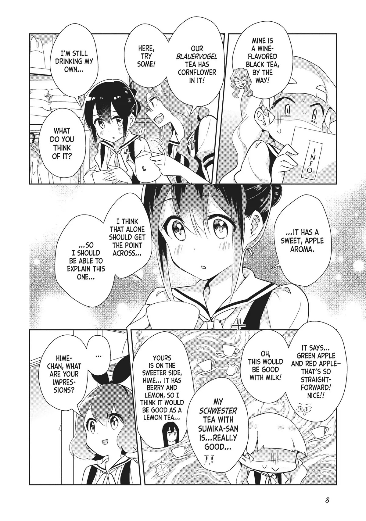 Watashi no Yuri wa Oshigoto desu! Chapter 22 page 8 - Chapter 22: Please Enjoy Our Tea