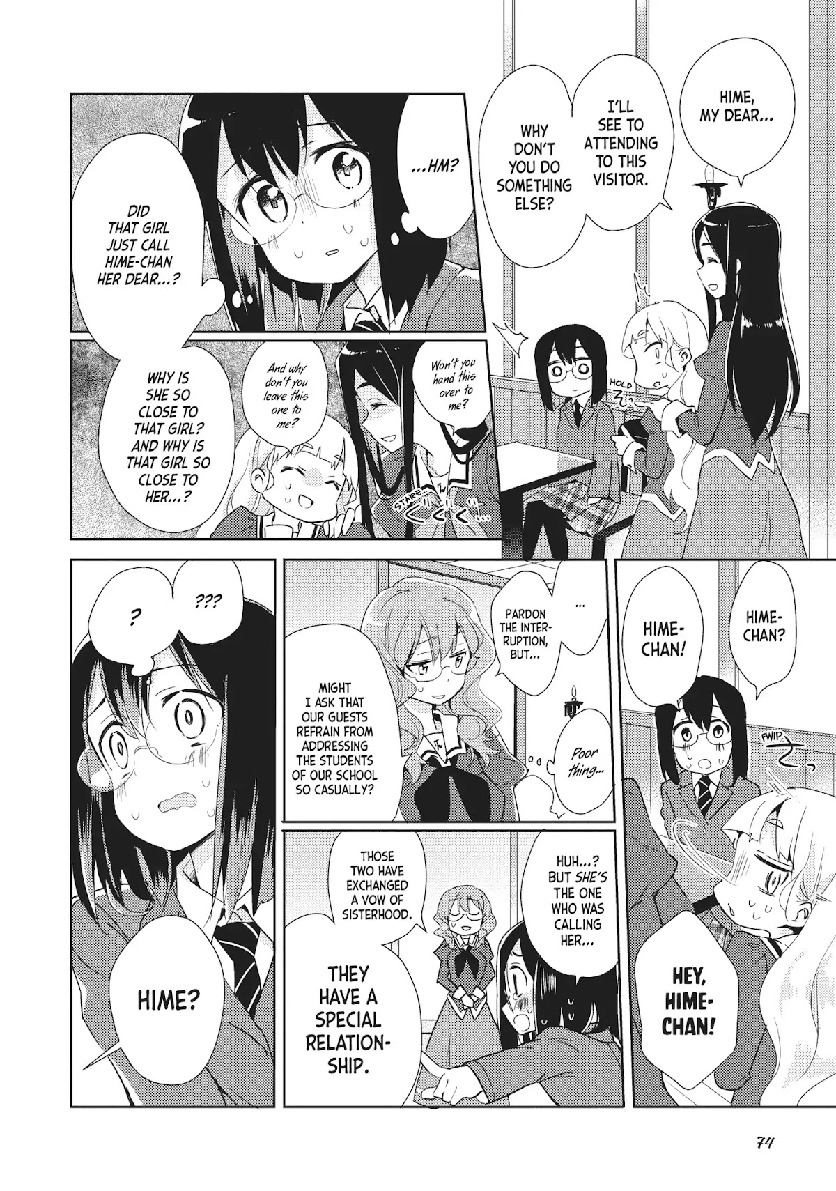 Watashi no Yuri wa Oshigoto desu! Chapter 3 page 14 - Chapter 3: Vol.1 Shift 3: Is This Guest a Friend of Yours?