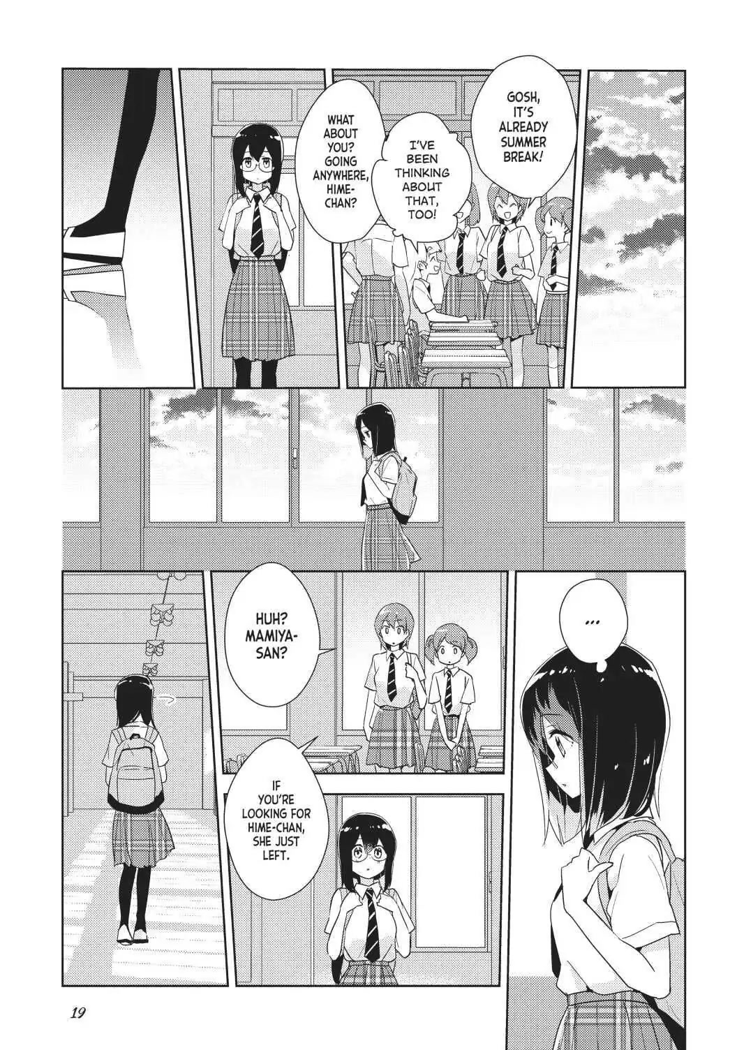 Watashi no Yuri wa Oshigoto desu! Chapter 32 page 19 - Chapter 32: Have You a Moment to Spare?