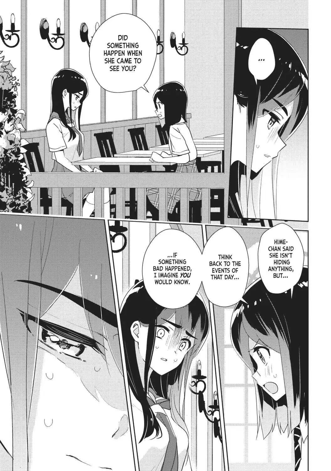 Watashi no Yuri wa Oshigoto desu! Chapter 33 page 14 - Chapter 33: Spare No Detail