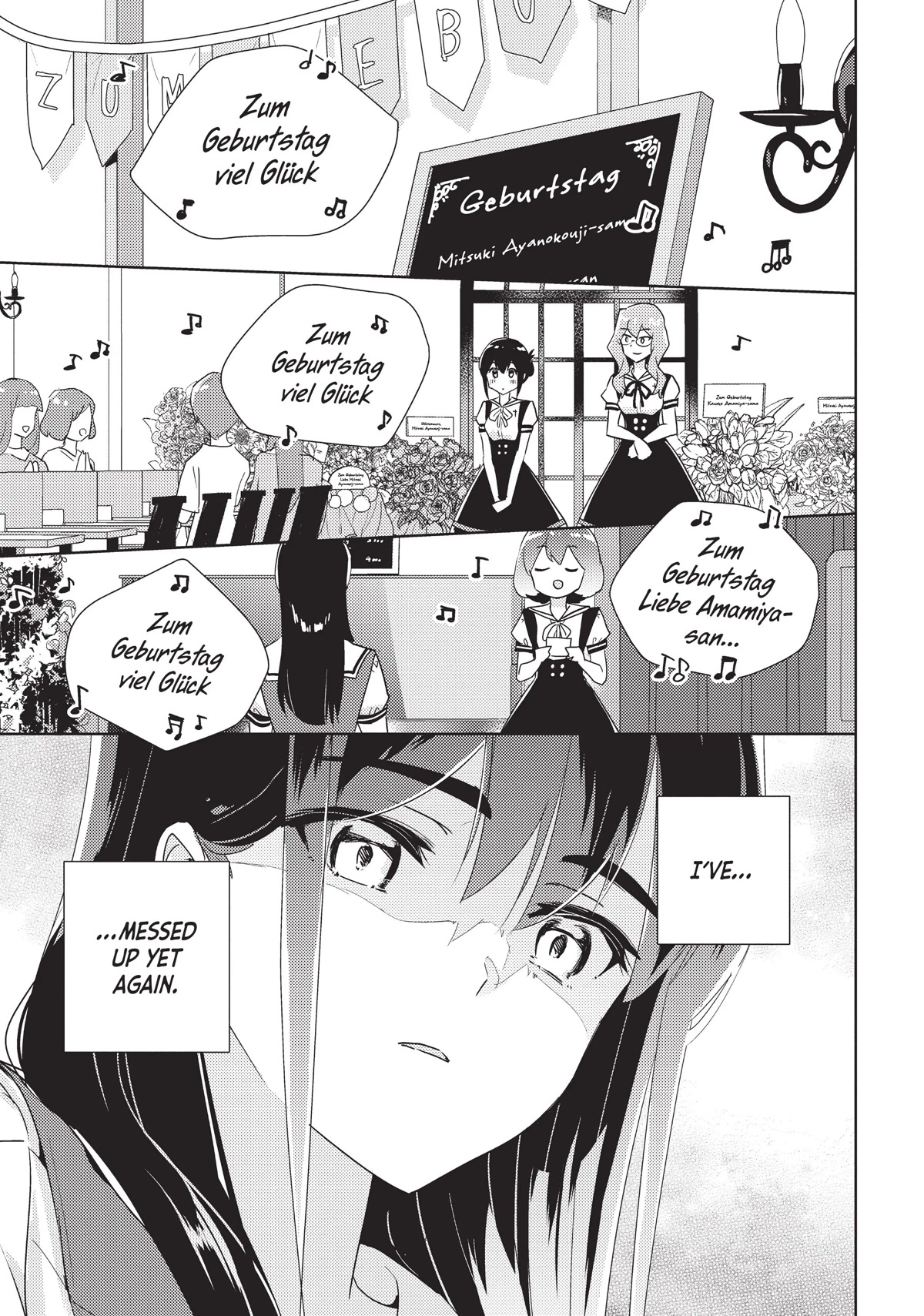 Watashi no Yuri wa Oshigoto desu! Chapter 38 page 1 - Chapter 38: When the Party's Over