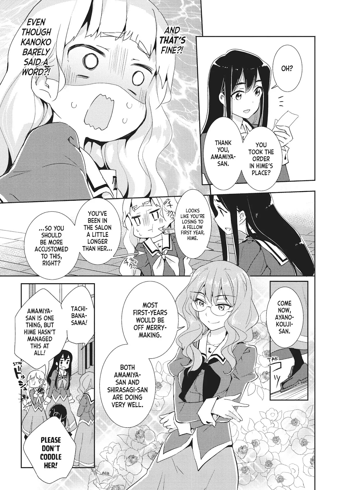 Watashi no Yuri wa Oshigoto desu! Chapter 4 page 11 - Chapter 4: Vol.1 Shift 4: Shall We Begin Service Now?