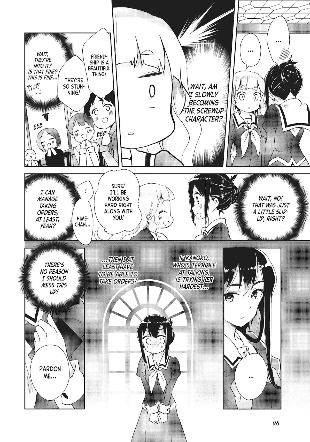 Watashi no Yuri wa Oshigoto desu! Chapter 4 page 14 - Chapter 4: Vol.1 Shift 4: Shall We Begin Service Now?