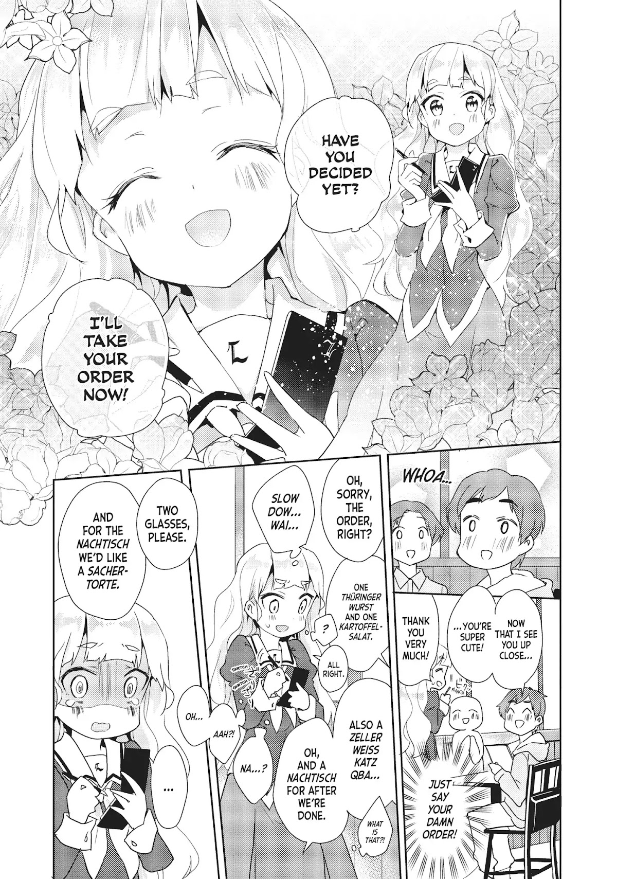 Watashi no Yuri wa Oshigoto desu! Chapter 4 page 15 - Chapter 4: Vol.1 Shift 4: Shall We Begin Service Now?