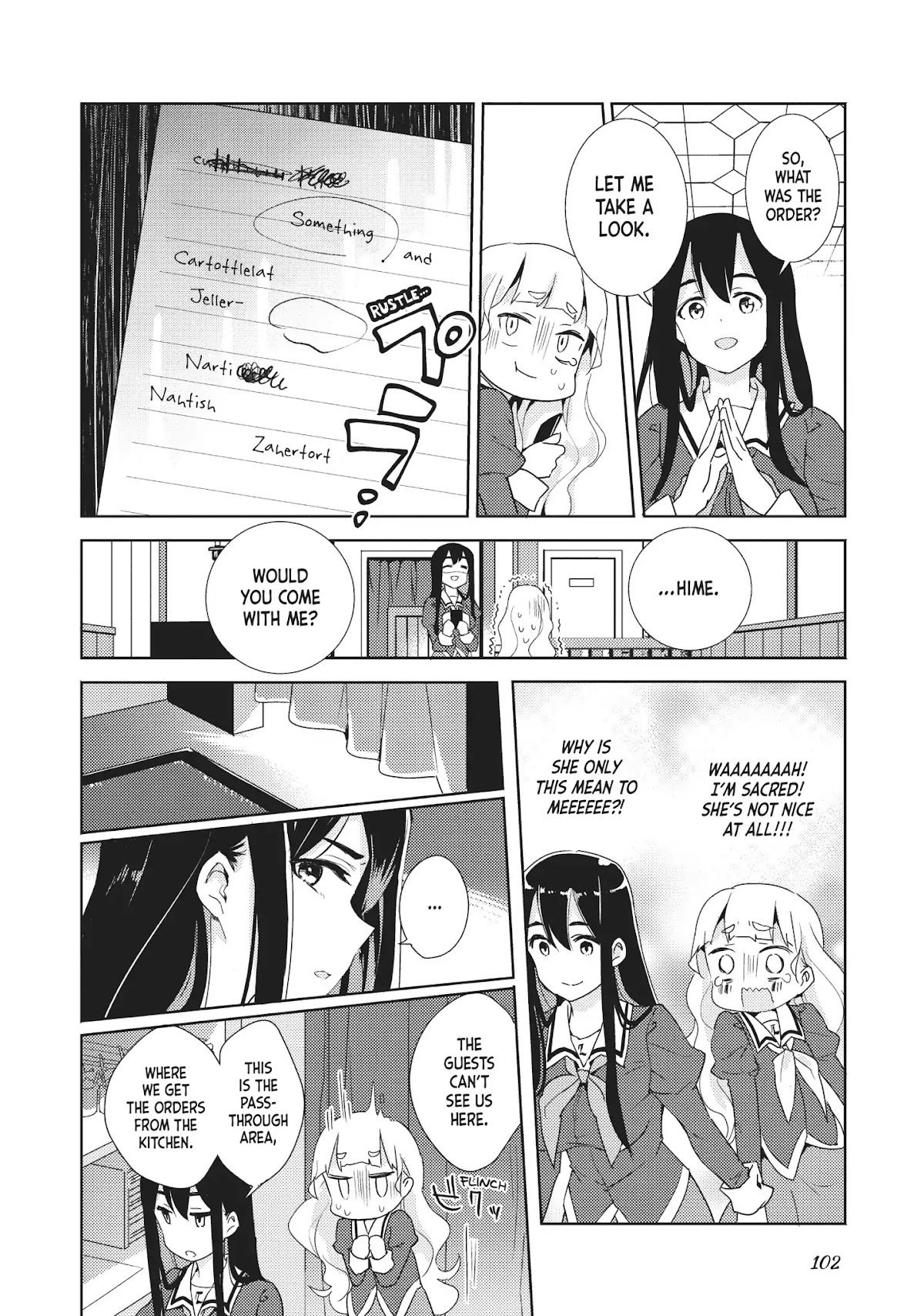 Watashi no Yuri wa Oshigoto desu! Chapter 4 page 18 - Chapter 4: Vol.1 Shift 4: Shall We Begin Service Now?