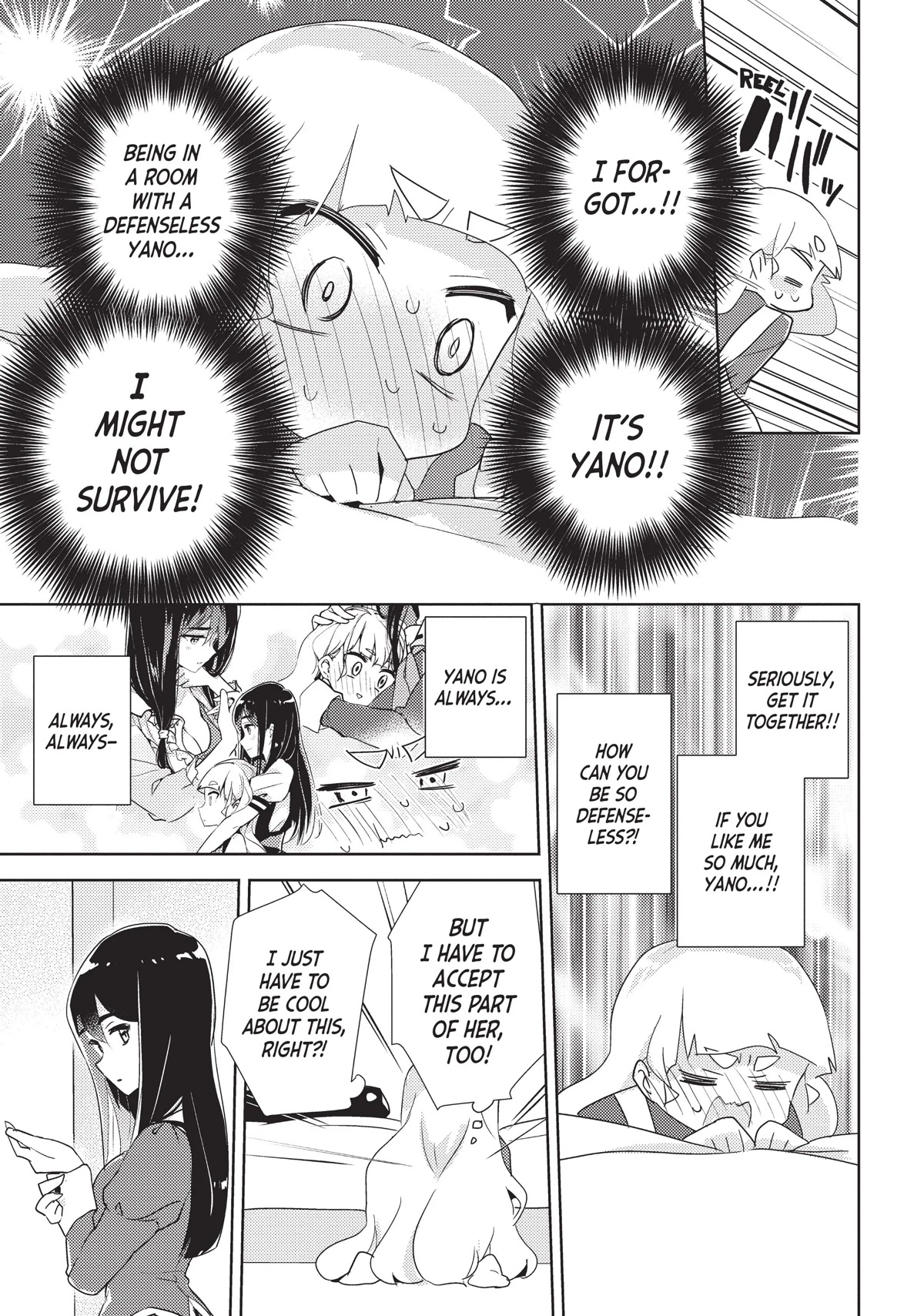 Watashi no Yuri wa Oshigoto desu! Chapter 40 page 11 - Chapter 40: Schoolhouse Sleepover!