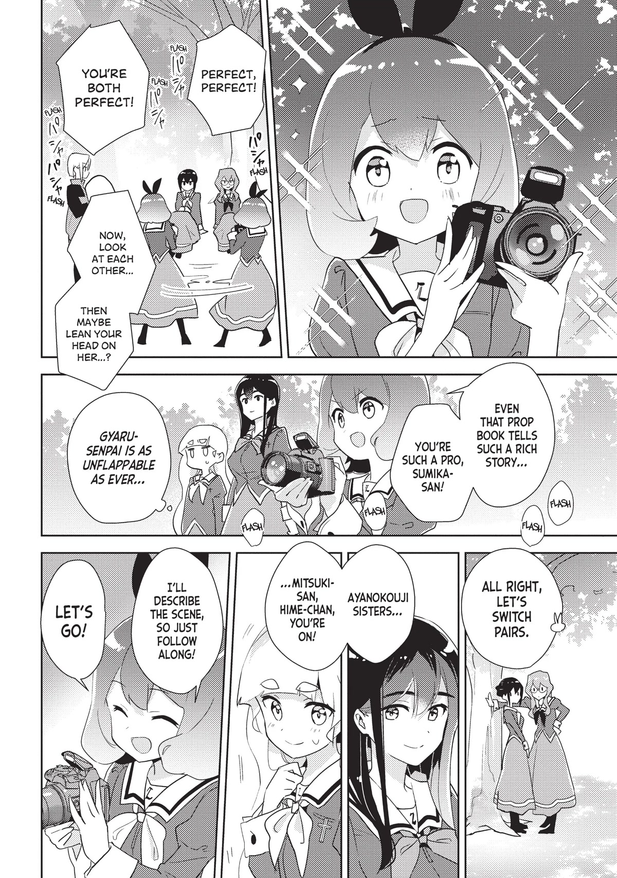 Watashi no Yuri wa Oshigoto desu! Chapter 40 page 14 - Chapter 40: Schoolhouse Sleepover!